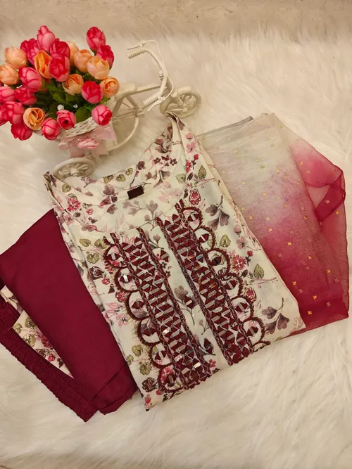 U CUT KURTI SET KS035